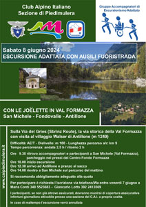 CAI Piedimulera: Con le joëlette in Val Formazza, San Michele - Fondovalle - Antillone